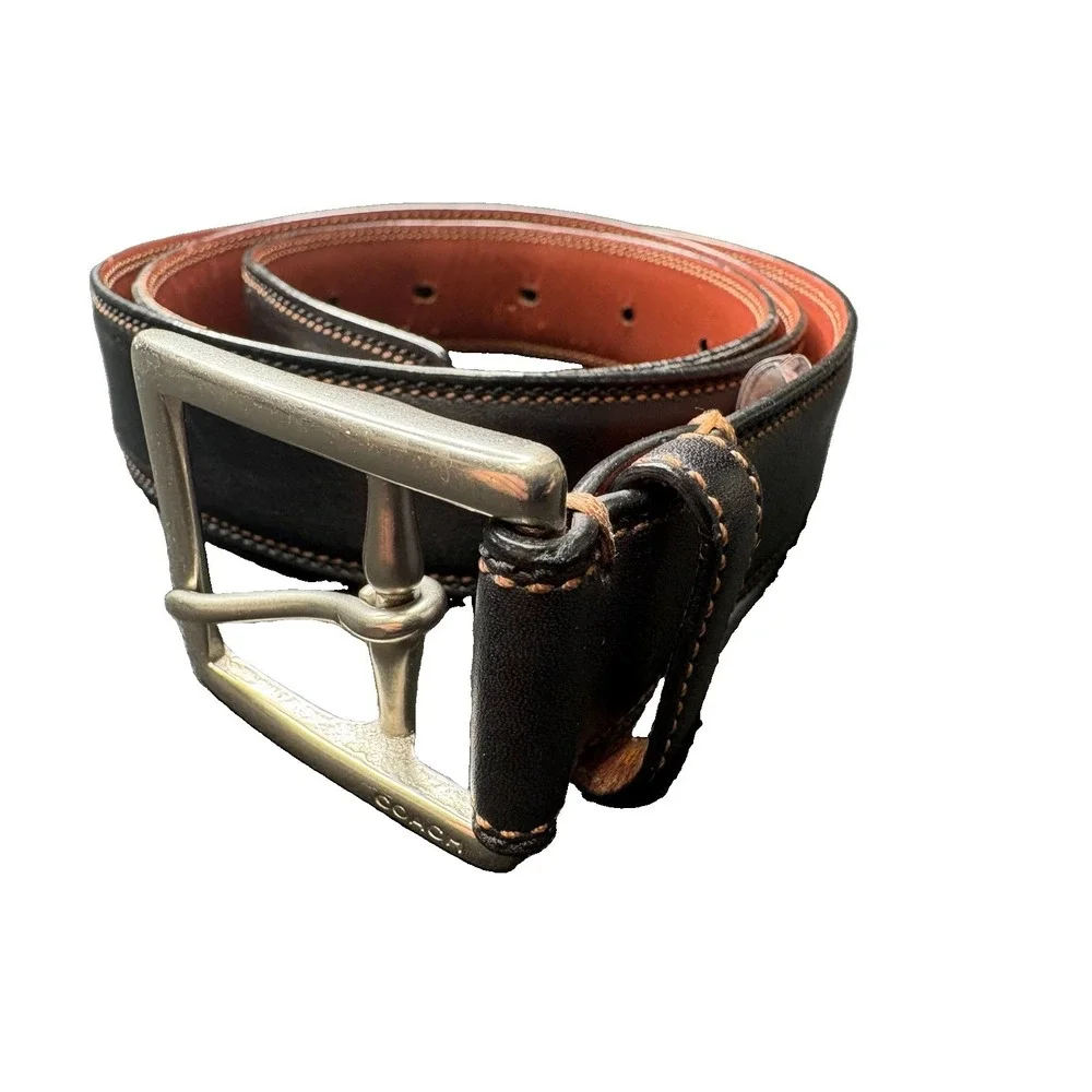 Coach Leather Belt Mens 34